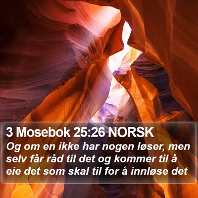 3 Mosebok 25:26 NORSK Bible Verse Image