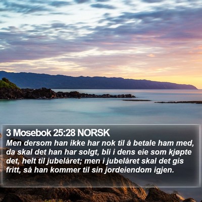 3 Mosebok 25:28 NORSK Bible Verse Image