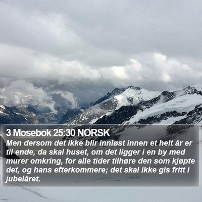 3 Mosebok 25:30 NORSK Bible Verse Image