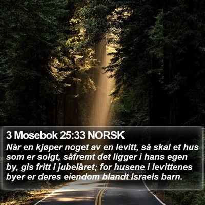 3 Mosebok 25:33 NORSK Bible Verse Image