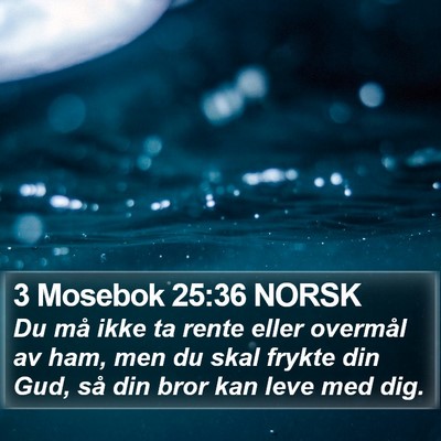 3 Mosebok 25:36 NORSK Bible Verse Image