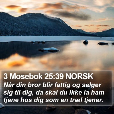 3 Mosebok 25:39 NORSK Bible Verse Image