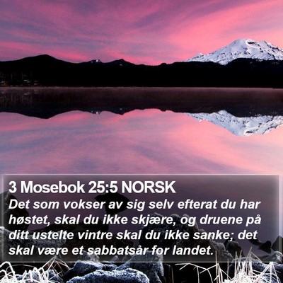 3 Mosebok 25:5 NORSK Bible Verse Image
