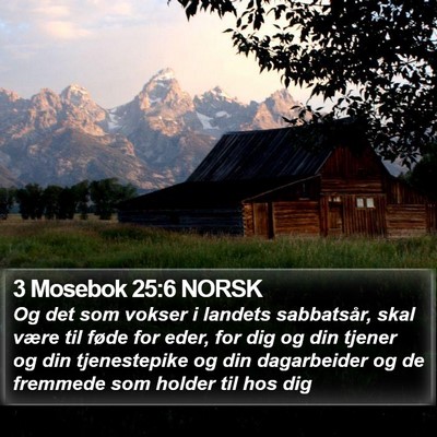 3 Mosebok 25:6 NORSK Bible Verse Image