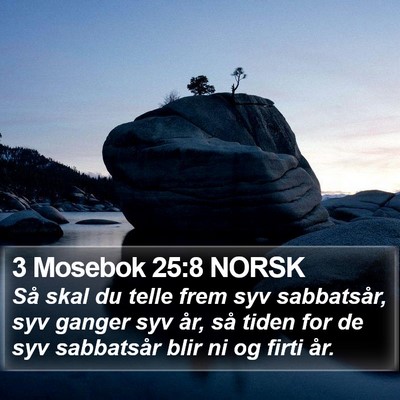 3 Mosebok 25:8 NORSK Bible Verse Image