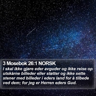 3 Mosebok 26:1 NORSK Bible Verse Image