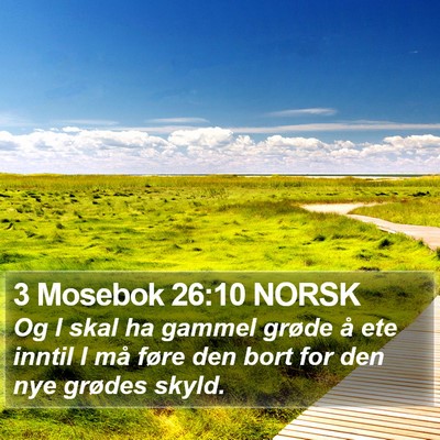 3 Mosebok 26:10 NORSK Bible Verse Image