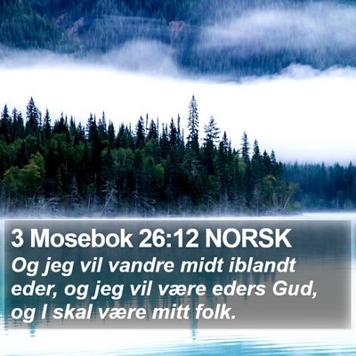 3 Mosebok 26:12 NORSK Bible Verse Image