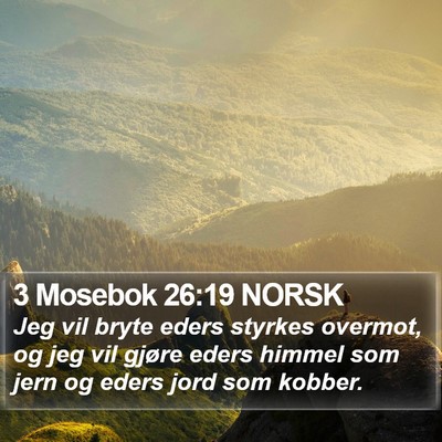 3 Mosebok 26:19 NORSK Bible Verse Image