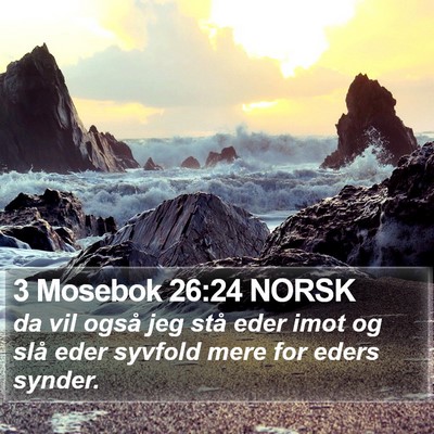 3 Mosebok 26:24 NORSK Bible Verse Image