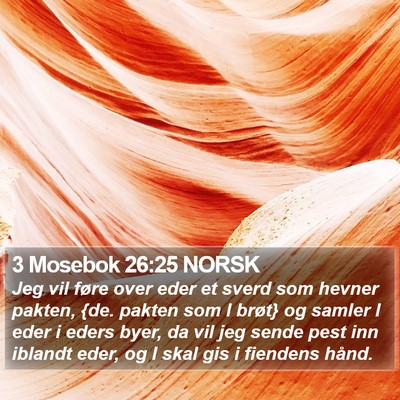 3 Mosebok 26:25 NORSK Bible Verse Image