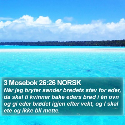 3 Mosebok 26:26 NORSK Bible Verse Image