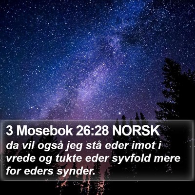 3 Mosebok 26:28 NORSK Bible Verse Image