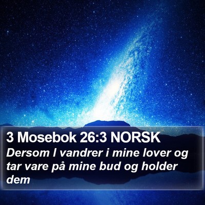 3 Mosebok 26:3 NORSK Bible Verse Image