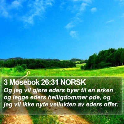 3 Mosebok 26:31 NORSK Bible Verse Image
