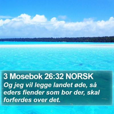 3 Mosebok 26:32 NORSK Bible Verse Image