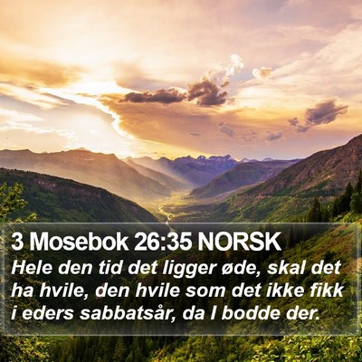 3 Mosebok 26:35 NORSK Bible Verse Image