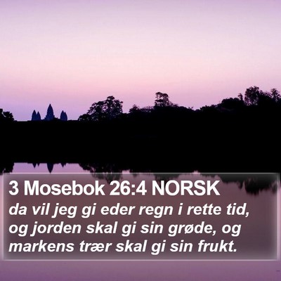 3 Mosebok 26:4 NORSK Bible Verse Image