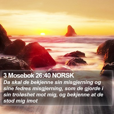 3 Mosebok 26:40 NORSK Bible Verse Image