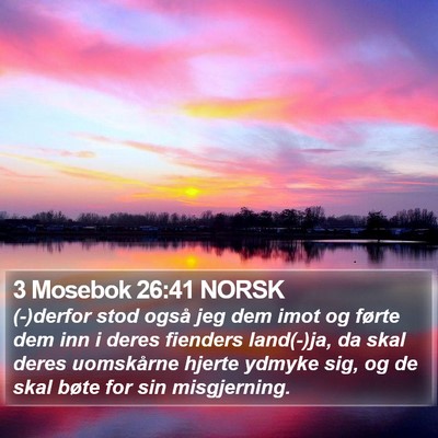 3 Mosebok 26:41 NORSK Bible Verse Image