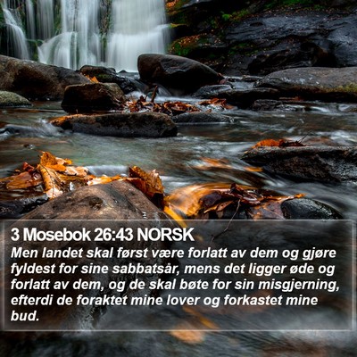 3 Mosebok 26:43 NORSK Bible Verse Image