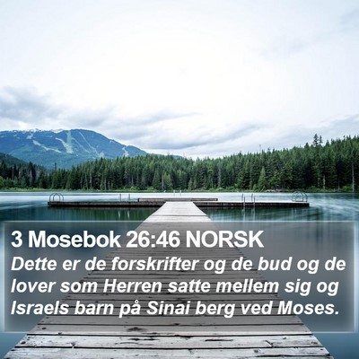 3 Mosebok 26:46 NORSK Bible Verse Image