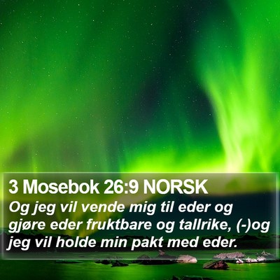 3 Mosebok 26:9 NORSK Bible Verse Image