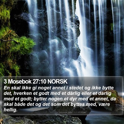 3 Mosebok 27:10 NORSK Bible Verse Image