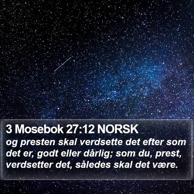 3 Mosebok 27:12 NORSK Bible Verse Image