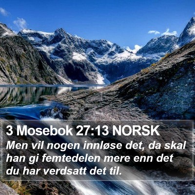 3 Mosebok 27:13 NORSK Bible Verse Image