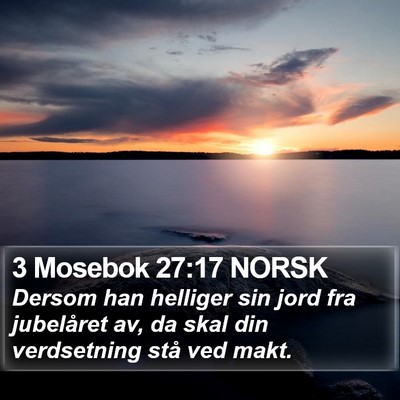 3 Mosebok 27:17 NORSK Bible Verse Image