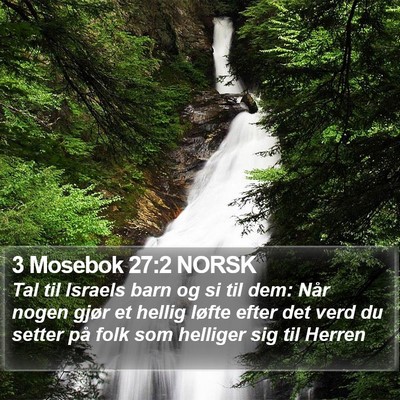 3 Mosebok 27:2 NORSK Bible Verse Image