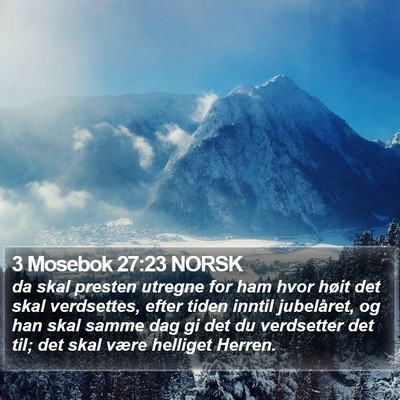 3 Mosebok 27:23 NORSK Bible Verse Image
