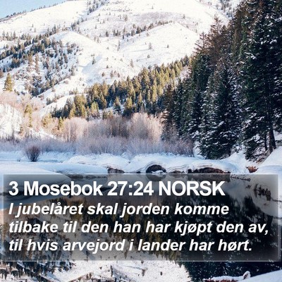 3 Mosebok 27:24 NORSK Bible Verse Image