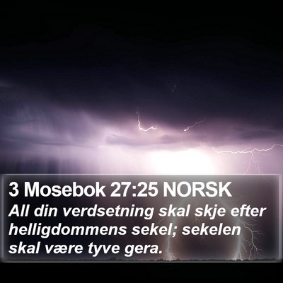 3 Mosebok 27:25 NORSK Bible Verse Image