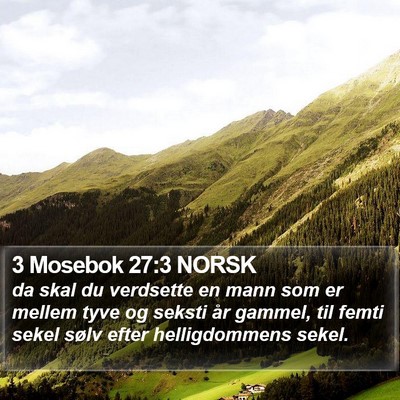 3 Mosebok 27:3 NORSK Bible Verse Image