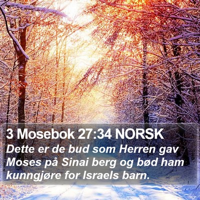 3 Mosebok 27:34 NORSK Bible Verse Image