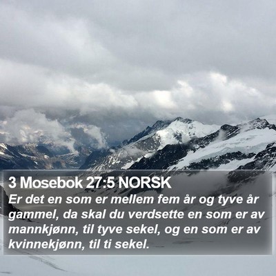 3 Mosebok 27:5 NORSK Bible Verse Image