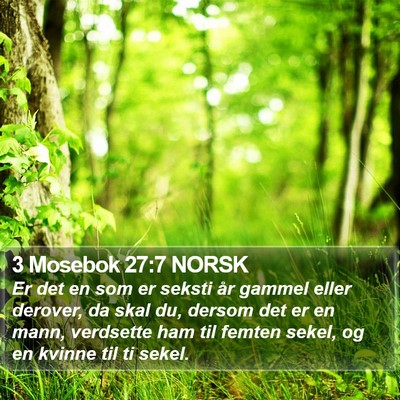 3 Mosebok 27:7 NORSK Bible Verse Image