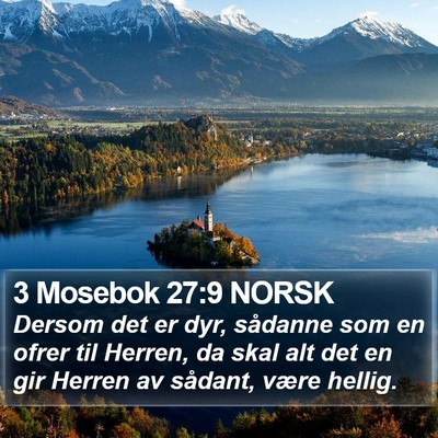 3 Mosebok 27:9 NORSK Bible Verse Image