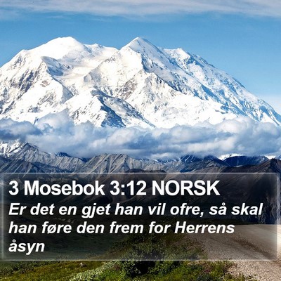 3 Mosebok 3:12 NORSK Bible Verse Image