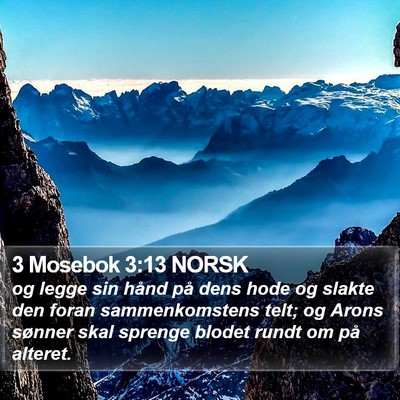 3 Mosebok 3:13 NORSK Bible Verse Image