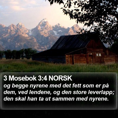 3 Mosebok 3:4 NORSK Bible Verse Image