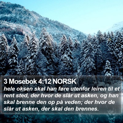3 Mosebok 4:12 NORSK Bible Verse Image