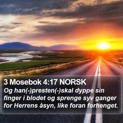 3 Mosebok 4:17 NORSK Bible Verse Image