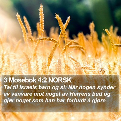 3 Mosebok 4:2 NORSK Bible Verse Image