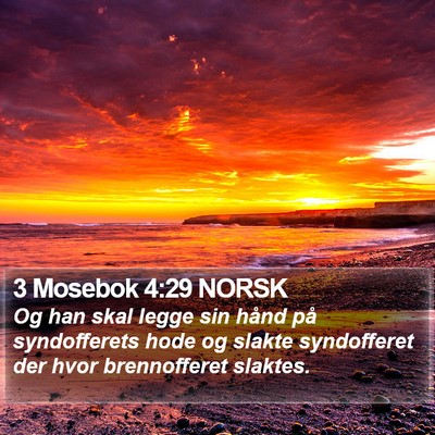 3 Mosebok 4:29 NORSK Bible Verse Image