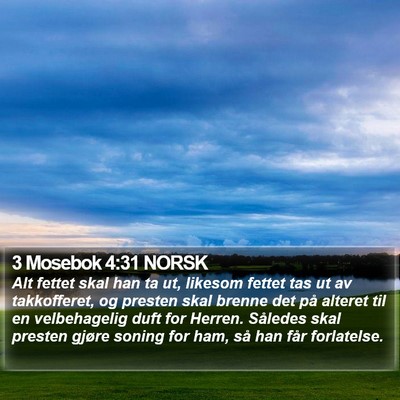 3 Mosebok 4:31 NORSK Bible Verse Image