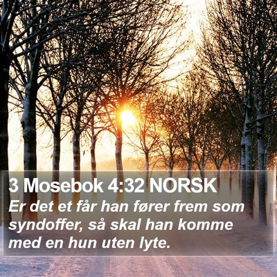 3 Mosebok 4:32 NORSK Bible Verse Image