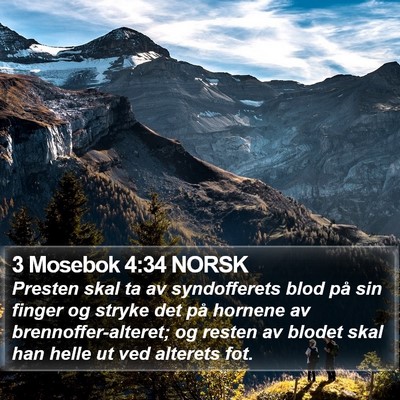 3 Mosebok 4:34 NORSK Bible Verse Image